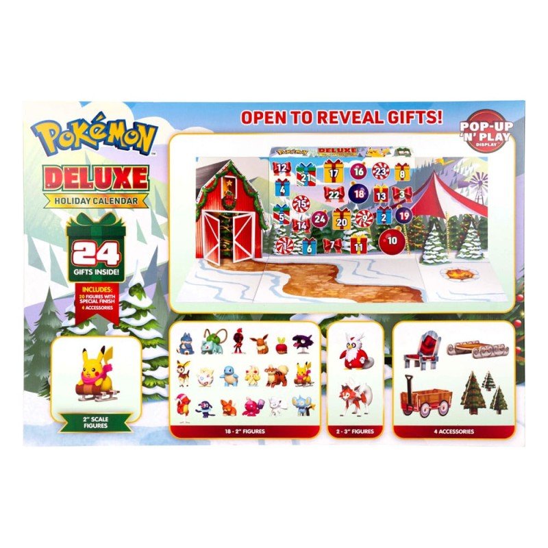 Pokémon calendrier de l'avent Pop-Up 'N' Play Deluxe Holiday 2025 *Version EN* | 0191726756316