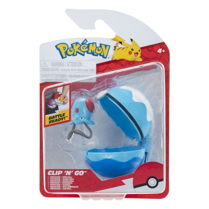 Pokémon Clip'n'Go Poké Balls Tentacool & Scuba Ball | 0191726757825