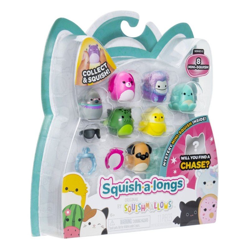 Squishmallows Squish-a-longs Set de 8 Minifigurines Series 2 Style 1 2,5 cm | 0191726755197