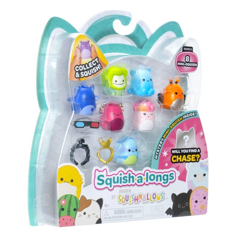 Squishmallows Squish-a-longs Set de 8 Minifigurines Series 2 Style 2 2,5 cm | 0191726755203