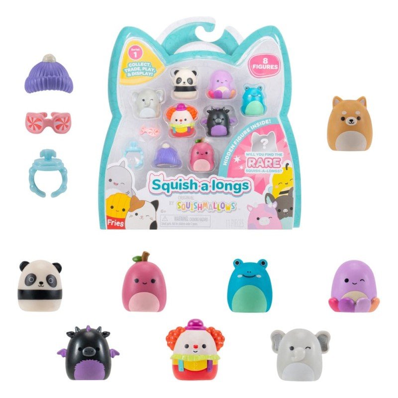 Squishmallow Squish a longs Mini Figures 8-Pack Style 3 3 cm | 0191726828662