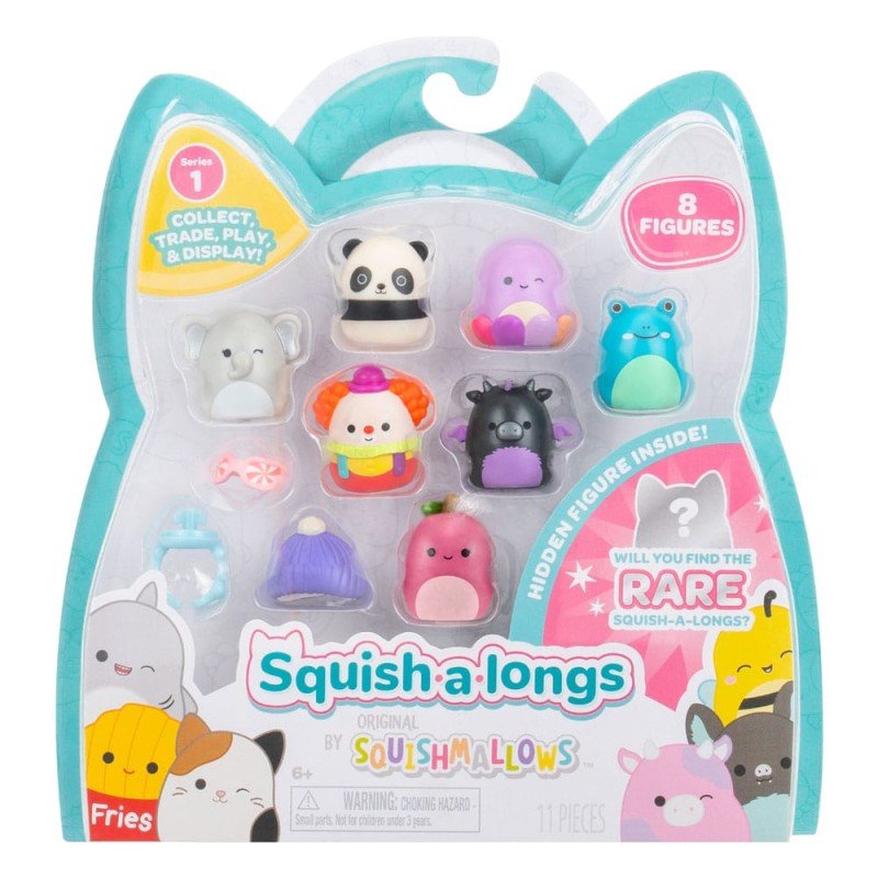 Squishmallow Squish a longs pack 8 mini figurines Style 3 3 cm | 0191726828662