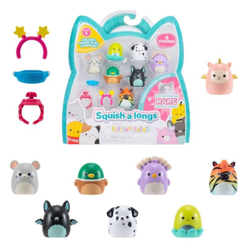 Squishmallow Squish a longs Mini Figures 8-Pack Style 4 3 cm | 0191726828679