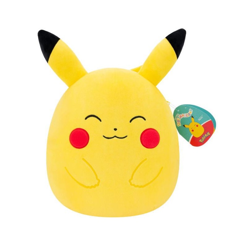 Pokémon Squishmallows peluche Pikachu heureux 25 cm | 0196566198166