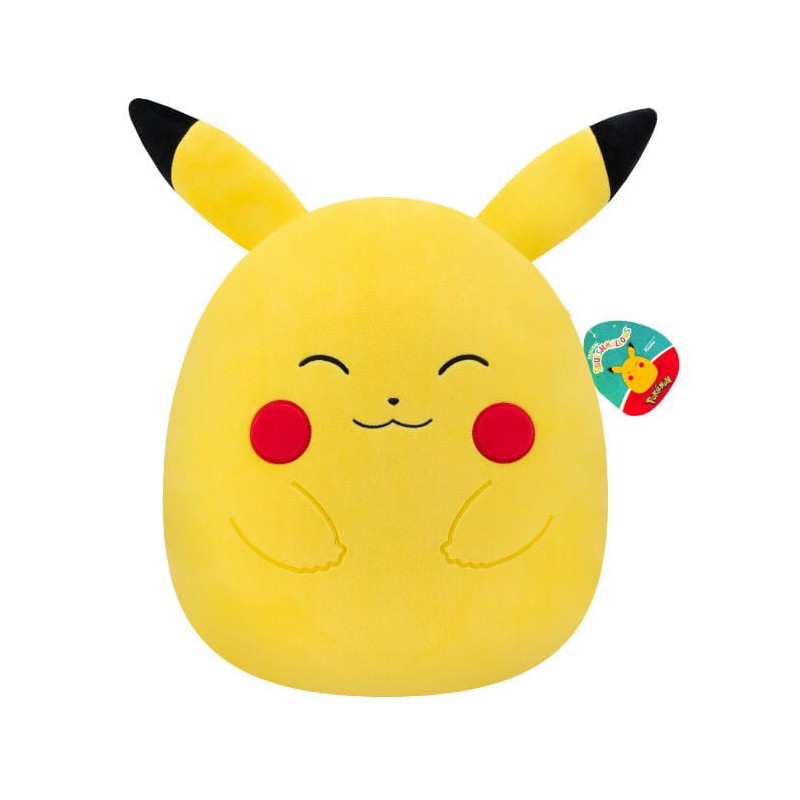 Pokémon Squishmallows peluche Pikachu heureux 35 cm | 0196566198289