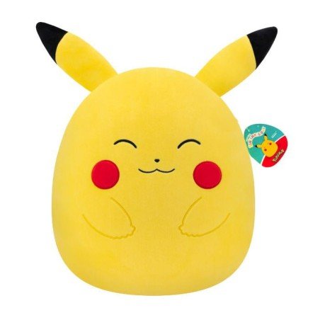 Pokémon Squishmallows peluche Pikachu heureux 35 cm | 0196566198289