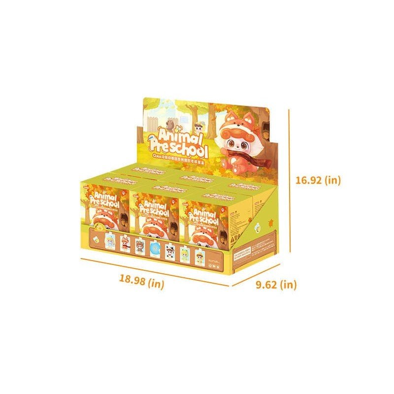 QKid: Animal Preschool Series Blind Box figure 18 cm Display (6) | 6975733531432