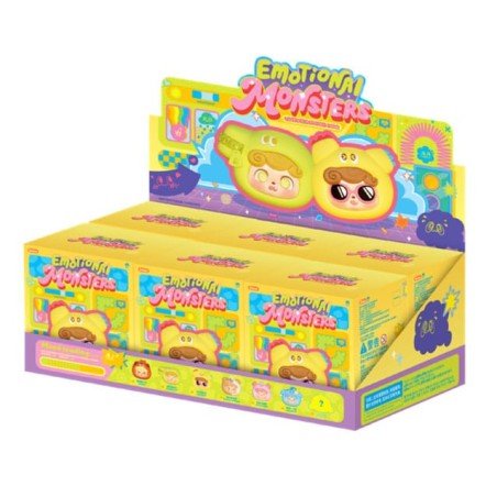 QKid: Emotional Hairy Monsters Series Blind Box Sacoche pour écouteurs 8 cm Display (6) | 6975733531890