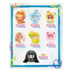 QKid: Emotional Hairy Monsters Series Blind Box Figurine 12 - 14 cm Display (6) | 6975733531951