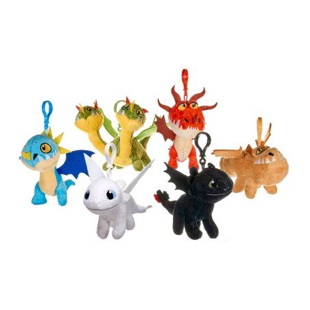 Dragons 3 assortiment porte-clés peluche 10 cm (12) | 5050624124403