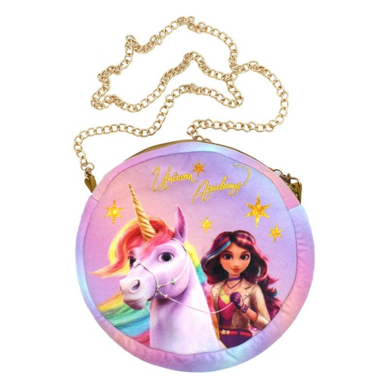 Unicorn Academy Plush Shoulder Bag Round | 8053172180447