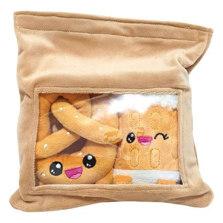 Pack 2 peluches Yummis Together Pretzel & Beer in Take Away Bag 21 cm | 8053172181420