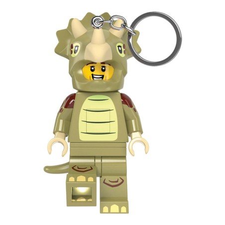 LEGO Minifigures porte-clés lumineux Triceratops Costume 8 cm | 4895028536367