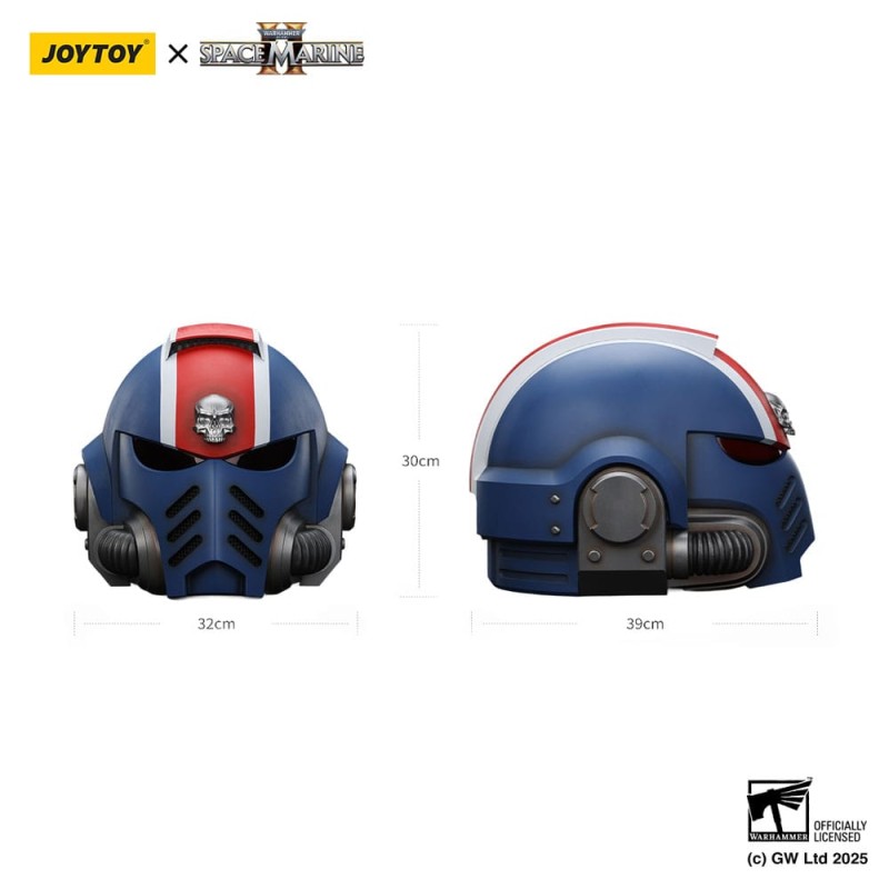 Warhammer 40,000: Space Marine 2 replique Ultramarines Lieutenant Titus casque 30 cm | 6927054401741