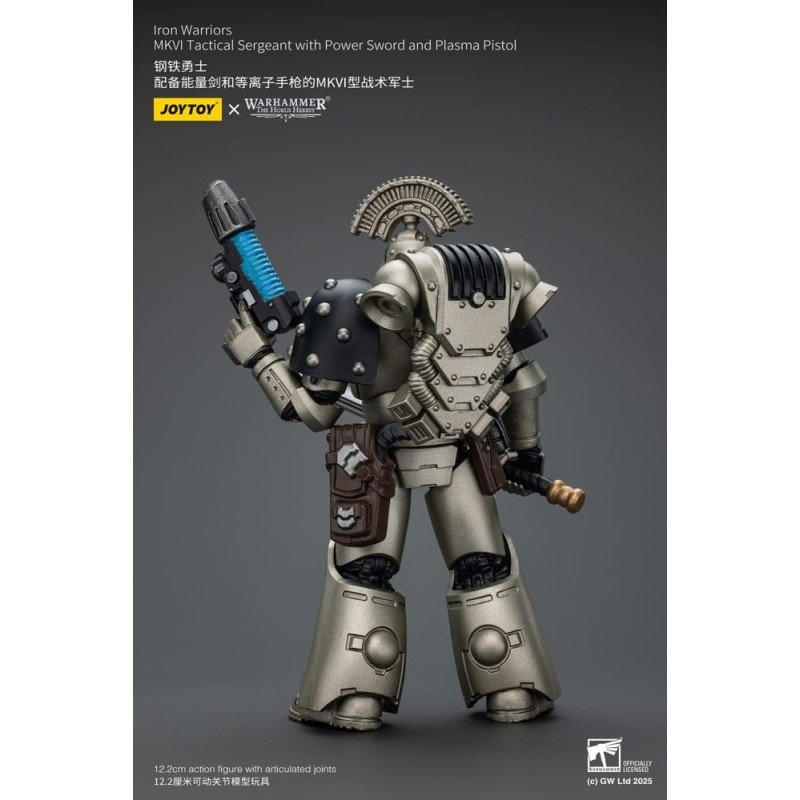 Warhammer The Horus Heresy figurine 1/18 lron Warriors MKVI Tactical Sergeant with Power Sword and Plasma Pistol 12 cm | 6927054401758