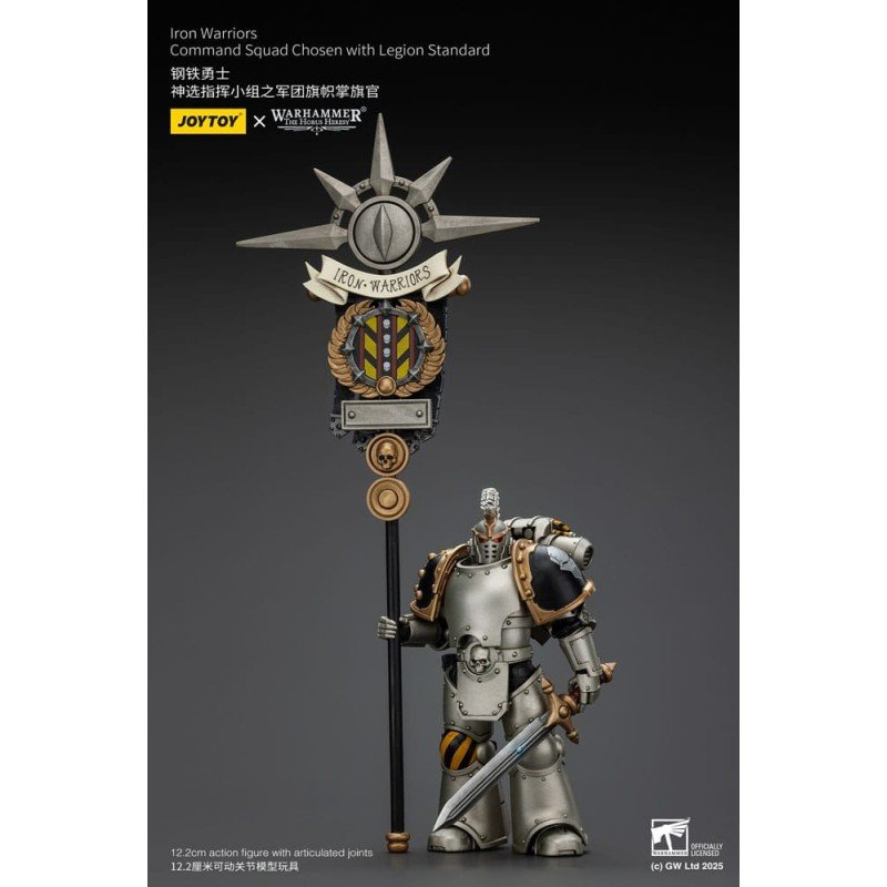 Warhammer The Horus Heresy figurine 1/18 lron Warriors Command Squad Chosen with Legion Standard 12 cm | 6927054401765
