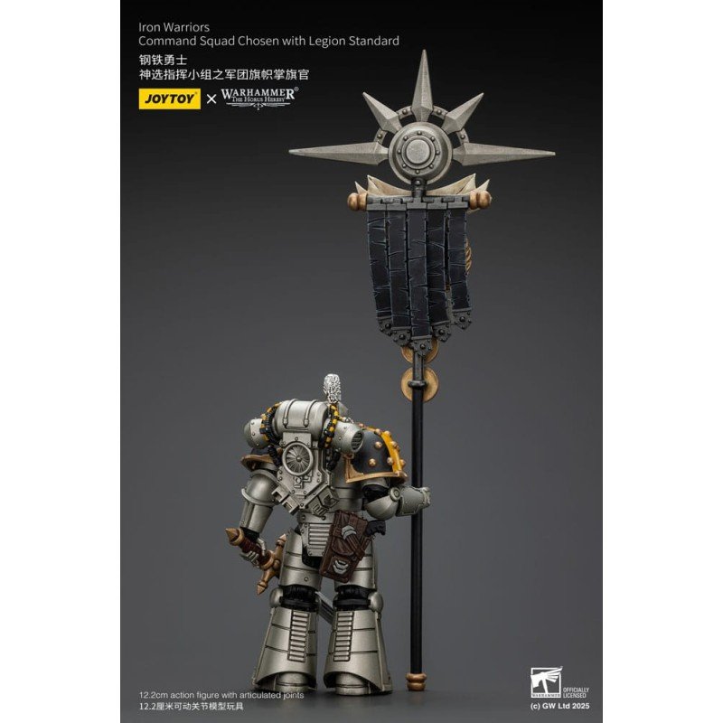 Warhammer The Horus Heresy figurine 1/18 lron Warriors Command Squad Chosen with Legion Standard 12 cm | 6927054401765
