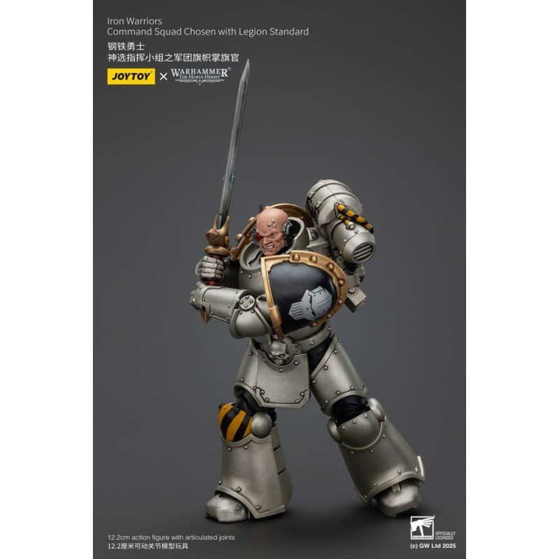 Warhammer The Horus Heresy figurine 1/18 lron Warriors Command Squad Chosen with Legion Standard 12 cm | 6927054401765
