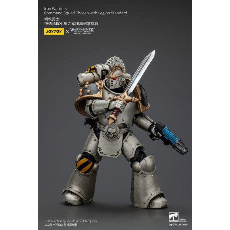 Warhammer The Horus Heresy figurine 1/18 lron Warriors Command Squad Chosen with Legion Standard 12 cm | 6927054401765