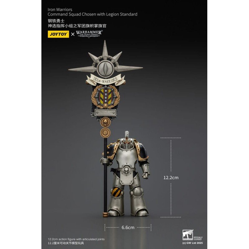 Warhammer The Horus Heresy figurine 1/18 lron Warriors Command Squad Chosen with Legion Standard 12 cm | 6927054401765