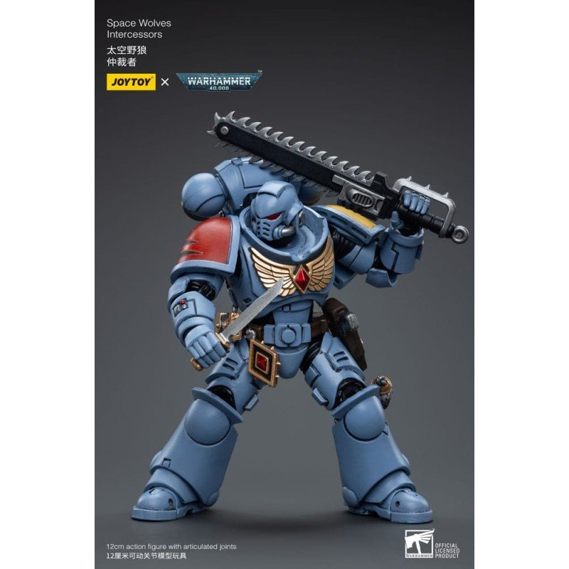 Warhammer 40k figurine 1/18 Space Wolves Intercessors 12 cm | 6973130376625
