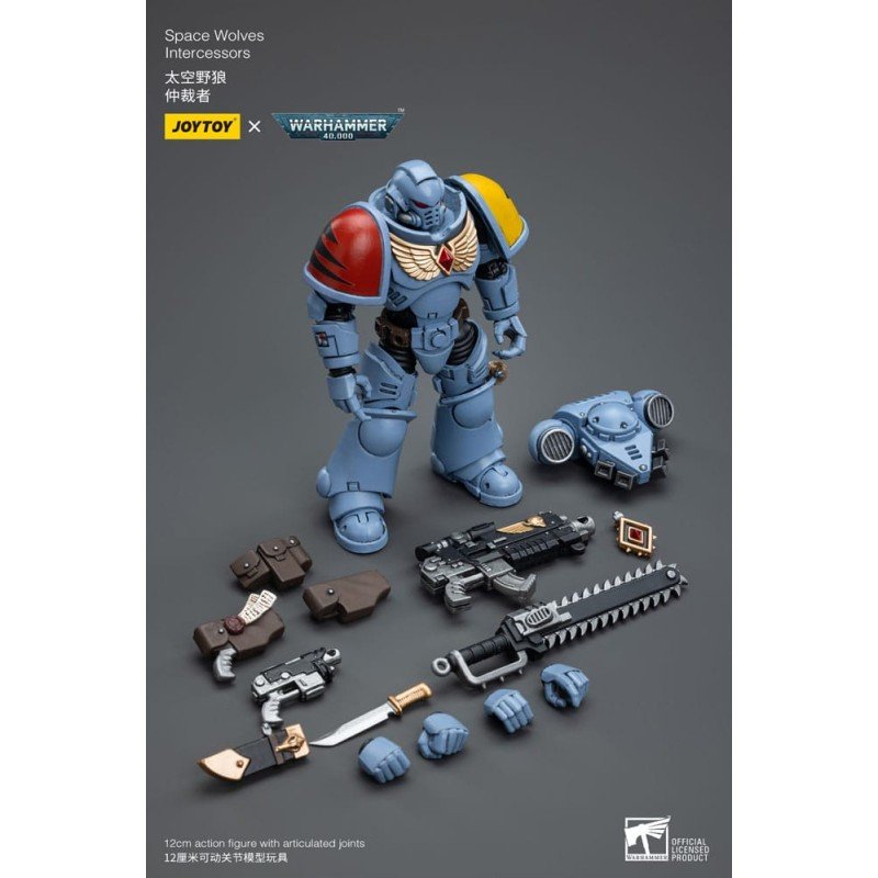 Warhammer 40k figurine 1/18 Space Wolves Intercessors 12 cm | 6973130376625