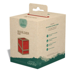 Ultimate Guard Return To Earth Boulder Deck Case 133+ taille standard Rouge