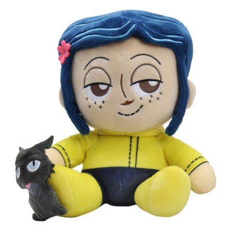 Coraline peluche Phunny Coraline and the Cat 20 cm | 0883975155032