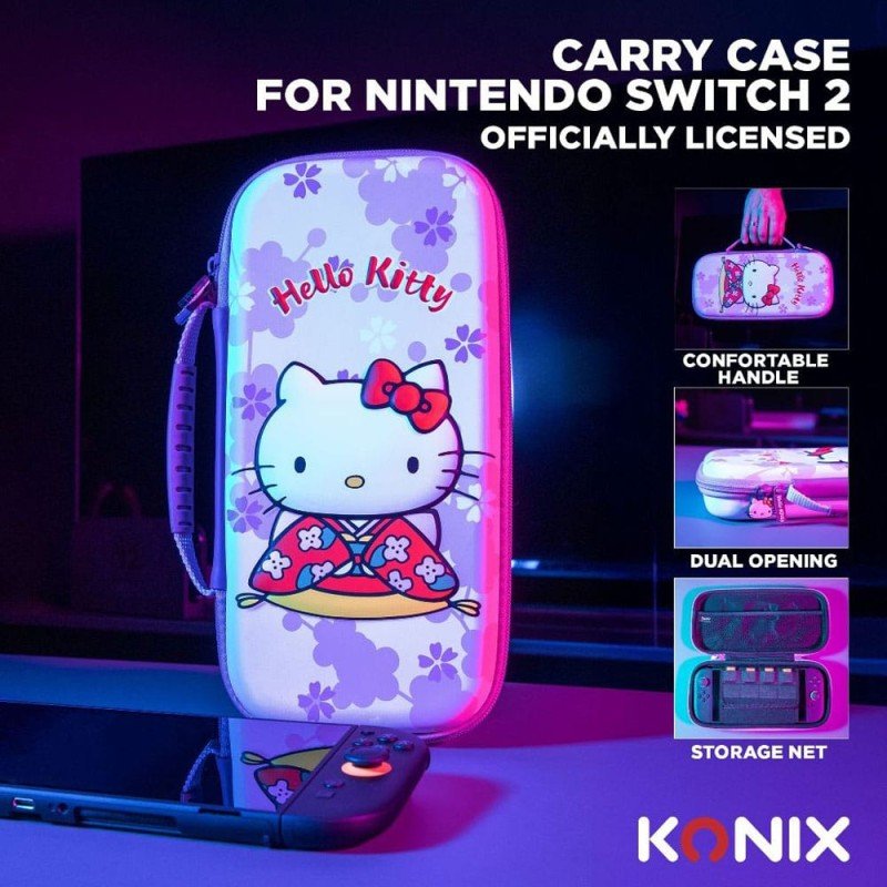 Sanrio sac de transport portable Switch 2 Hello Kitty 3D | 3328170304375