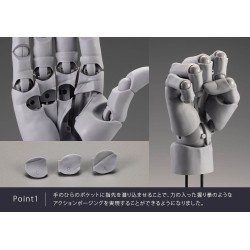 Takahiro Kagami Artist Support Item Hand PVC 1/1 Model Men /L White 22 cm | 4934054067299