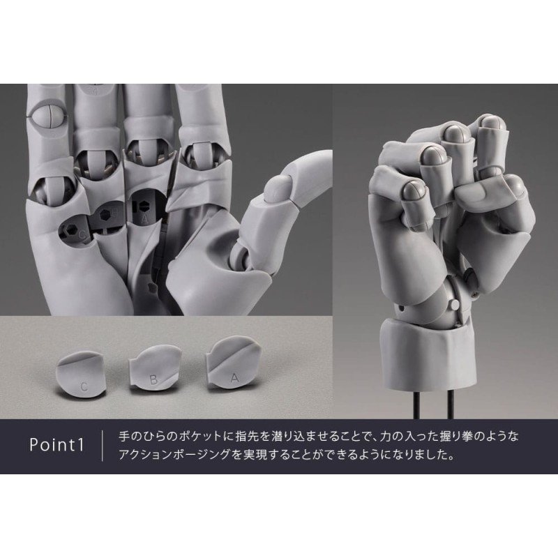 Takahiro Kagami Artist Support Item Hand PVC 1/1 Model Men /L White 22 cm | 4934054067299