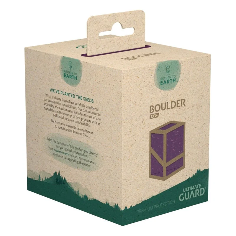 Ultimate Guard Return To Earth Boulder Deck Case 133+ Standard Size Purple | 4056133025096