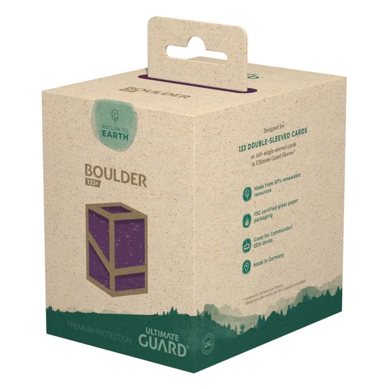 Ultimate Guard Return To Earth Boulder Deck Case 133+ Standard Size Purple | 4056133025096