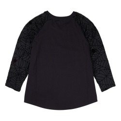 Elivira by Loungefly Tee T-Shirt Unisexe Shirred Raglan (XXL) | 0671803553583