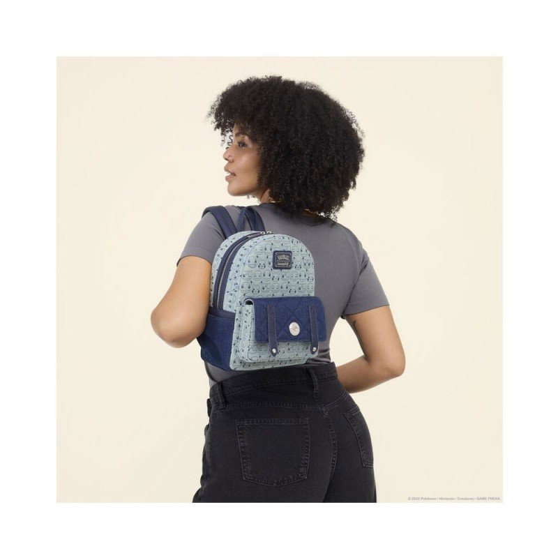 Pokemon by Loungefly sac à dos Mini Faux Denim | 0671803554801