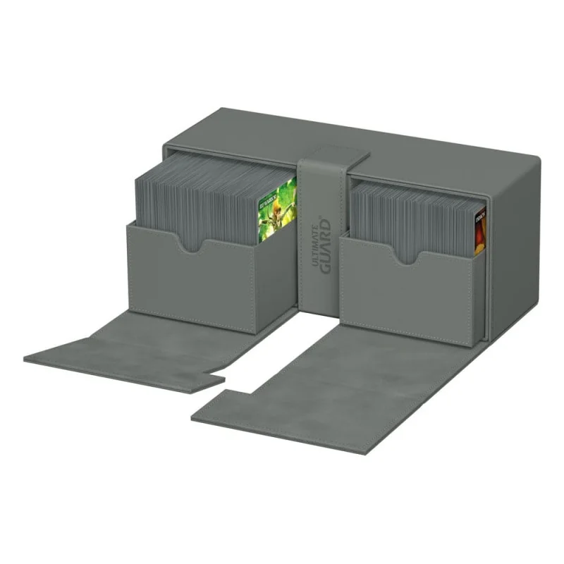 Ultimate Guard Twin Flip`n`Tray 266+ XenoSkin Monocolor Gris | 4056133025409