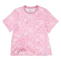 Disney by Loungefly Tee T-Shirt Unisex Hannah Montana Shirred Hem Size XXL | 0671803553712
