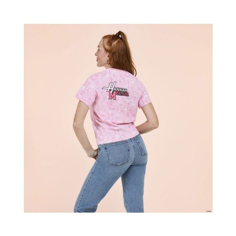 Disney by Loungefly Tee T-Shirt Unisexe Hannah Montana Shirred Hem (XXL) | 0671803553712