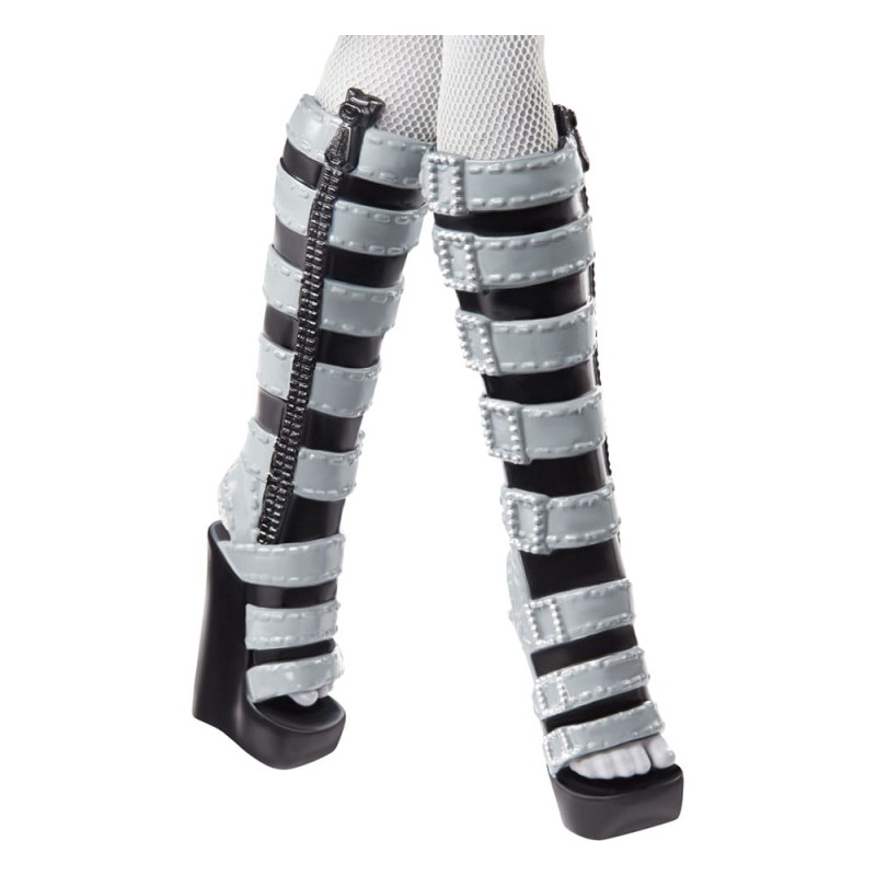 Monster High poupée Reel Drama Clawdeen Wolf en Noir et Blanc | 0194735104802