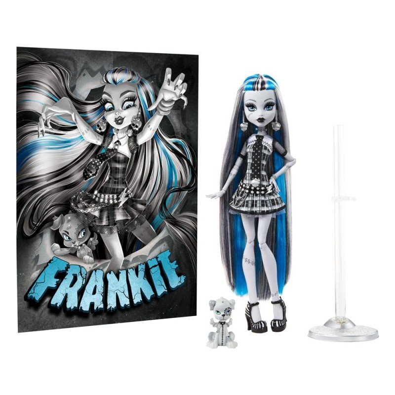 Monster High poupée Reel Drama Frankie Stein en Noir et Blanc | 0194735104789