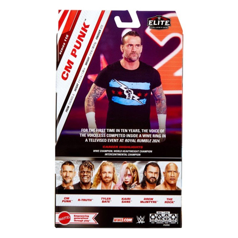 WWE Elite Collection figurine CM Punk 15 cm | 0194735271337