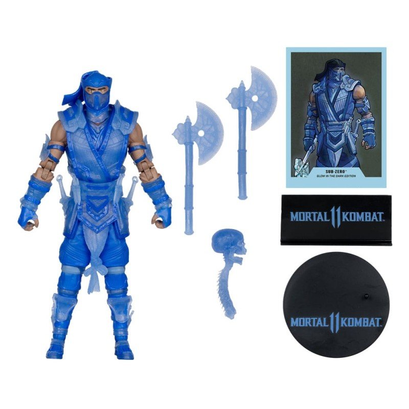 Mortal Kombat Action Figure Glow in the Dark Edition Sub-Zero (Gold Label) 18 cm | 0787926110975