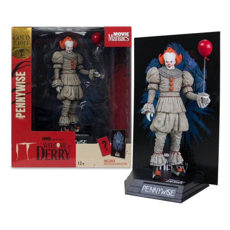 Welcome to Derry statuette PVC Movie Maniacs Pennywise (Gold Label) 16 cm | 0787926141368