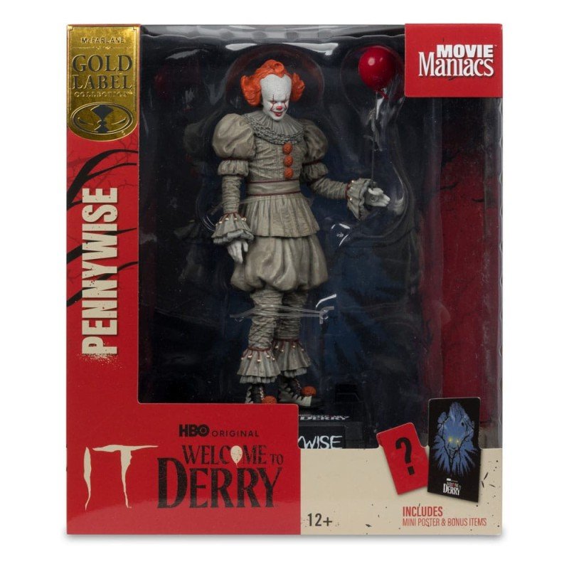 Welcome to Derry statuette PVC Movie Maniacs Pennywise (Gold Label) 16 cm | 0787926141368