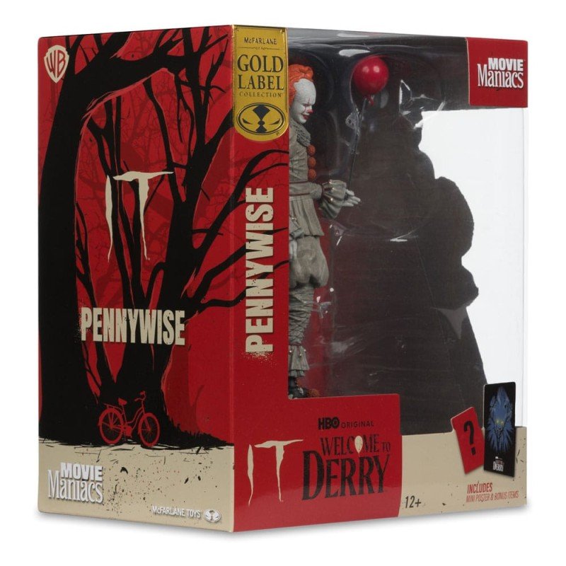 Welcome to Derry statuette PVC Movie Maniacs Pennywise (Gold Label) 16 cm | 0787926141368