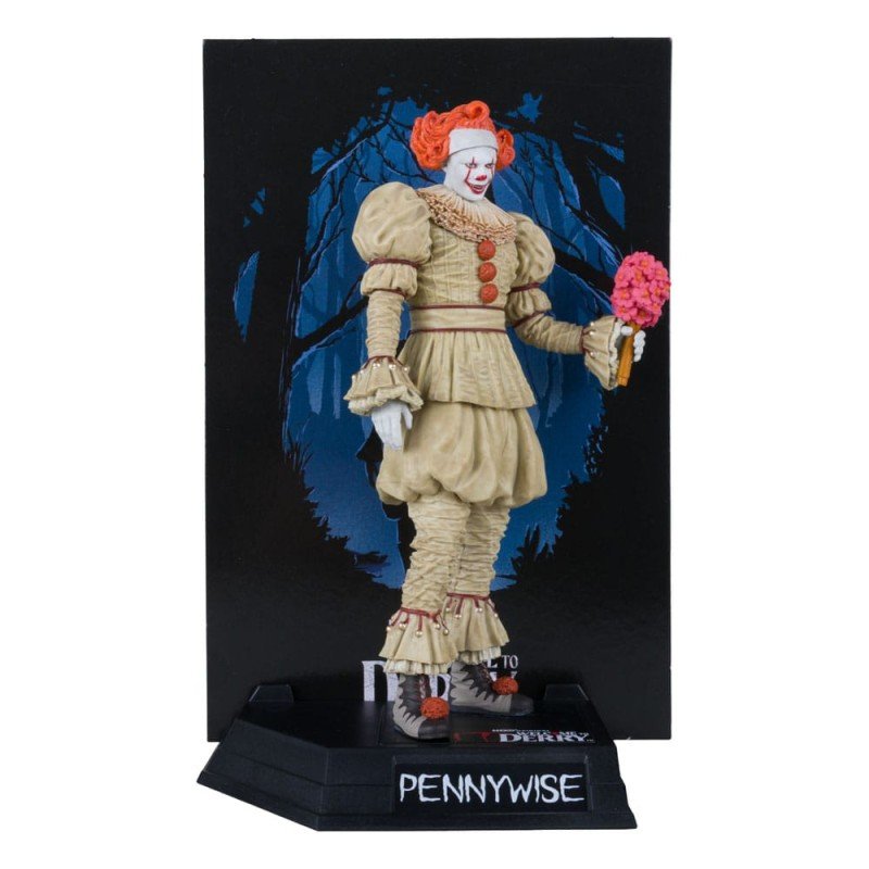 It: Welcome to Derry Movie Maniacs PVC Statue Pennywise (Flashback) (Gold Label) 16 cm | 0787926141375