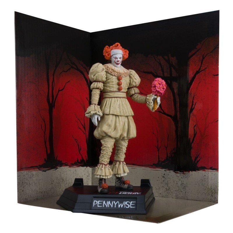 Welcome to Derry statuette PVC Movie Maniacs Pennywise (Flashback) (Gold Label) 16 cm | 0787926141375