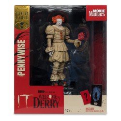 Welcome to Derry statuette PVC Movie Maniacs Pennywise (Flashback) (Gold Label) 16 cm | 0787926141375