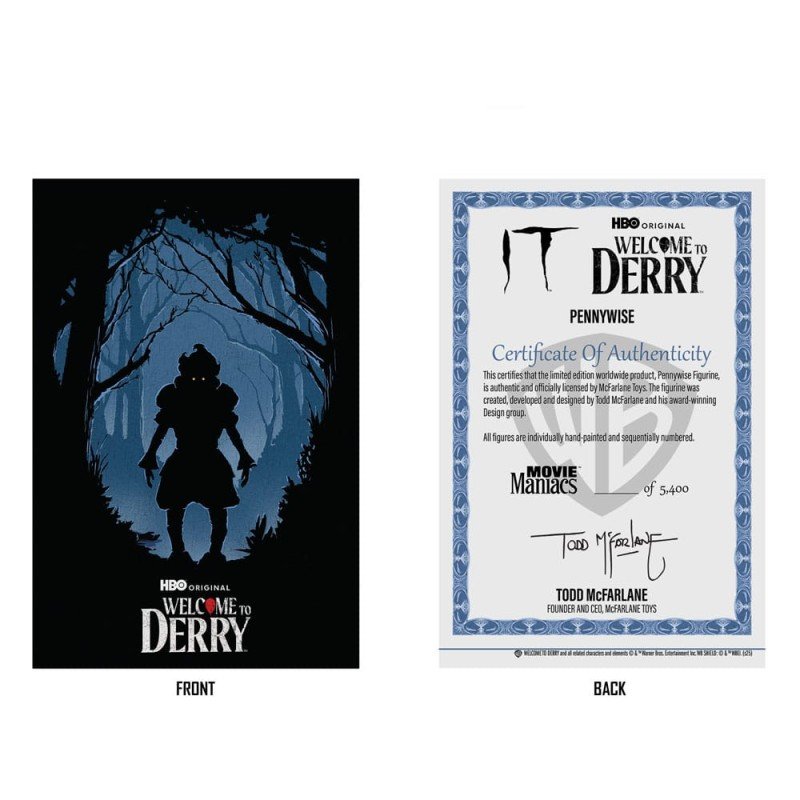 Welcome to Derry statuette PVC Movie Maniacs Pennywise (Flashback) (Gold Label) 16 cm | 0787926141375