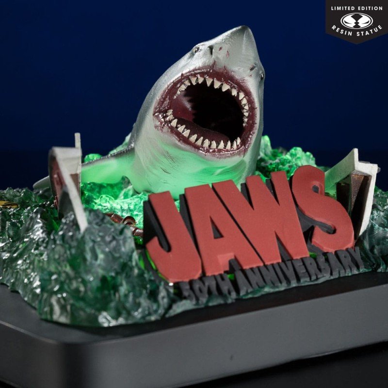 Les Dents de la mer statuette 1/48 PVC Jaws (50th Anniversary) 25 cm | 0787926141399